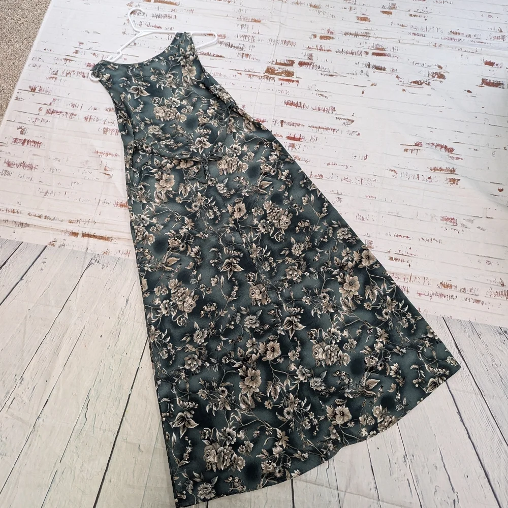 Vintage 90's All That Jazz maxi dress with tie back - Picture 3 of 7